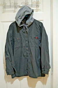 WRANGLER WORK WEAR JEANS DENIM CON CAPPUCCIO BOTTONI XL 46-48 GRIGIO UOMO - Foto 1 di 4