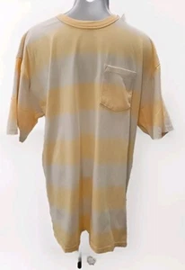 Van's Large Elmore T-Shirt in Pfirsich und Elfenbein Streifen (#46) - Bild 1 von 3