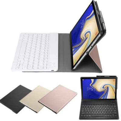 Wireless Bluetooth Keyboard Case For Samsung Galaxy Tab A 10.1 SM-T510 T515 2019 - Image 1 of 4