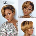 Pixie Cut Wig Human Hair Short Bob Straight Wig For Women Lace Frontal Remy 180%