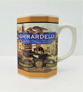 Taza de café de chocolate de colección Ghirardelli octágono 8 caras - Imagen 1 de 6