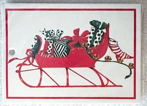 Juego De 6 Etiquetas De Regalo Gordon Fraser De Colección Borde Navidad Sellado Impreso En Inglaterra - Imagen 1 de 3