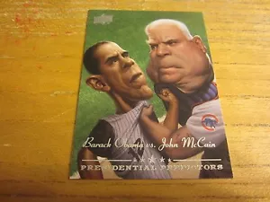 Barack Obama & John McCain 2008 Upper Deck Presidential Predictors #PP10 Card - Picture 1 of 2