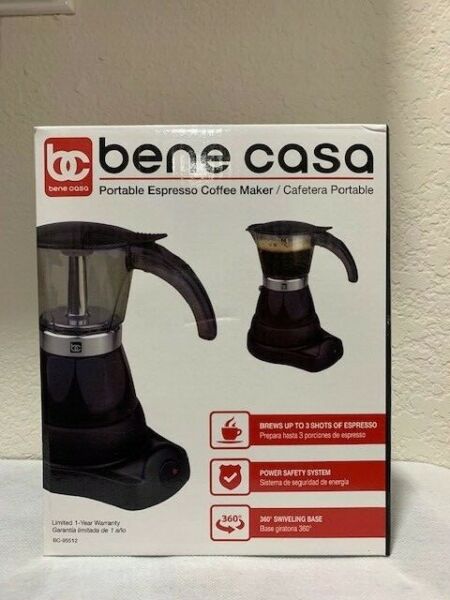 Bene Casa Portable Electric Espresso Coffee Maker 3-6 cups Cuban Coffee RED Photo Related