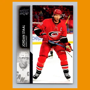 Tarjeta de hockey Jordan Staal #37 2021 Upper Deck Carolina Hurricanes NHL CASI NUEVA - Imagen 1 de 3