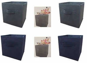 H&L Russel Folding Storage Box Books Toy Shelving Unit Boxes Square Breathable - Picture 1 of 5