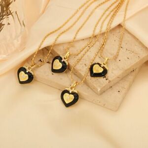 Retro Heart Pendant Necklace Classic Clavicle Chain Love Heart Necklaces  Girl