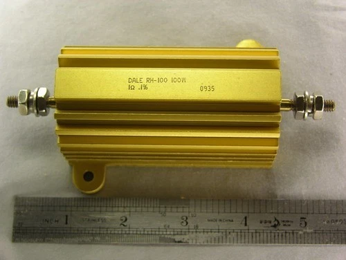 Resistencia de alimentación Vishay / Dale RH1001R000BJ01 1 ohmio 0,1 % 100 W carcasa de aluminio Foto 1 de 1