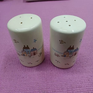 Vintage International Heartland salt & pepper shakers cream color farmhouse - Picture 1 of 6