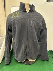 Columbia Oregon Ducks Fleece Black/Gray Jacket Men’s Lg - Picture 1 of 12