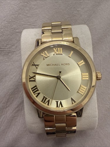 Orologio Michael Kors Norie oro 38 mm PVD acciaio quadrante champagne donna quarzo MK3560