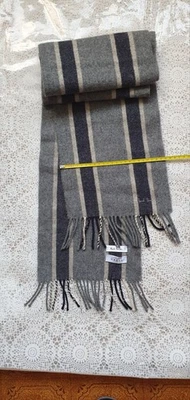 Paul Smith 100% Lambswool Striped Scarf Made in Scotland 28×180cm NEW $29.99 - Image 1 of 4