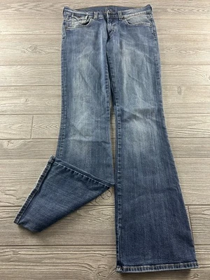 Pantalones de mezclilla Mavi Mishka para mujer talla 30 azul tiro bajo corte bootcut bolsillos con solapa Y2K Foto 1 de 4