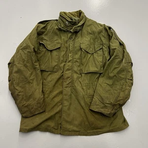 VTG 70s Vietnam US Army Military M-65 Field Coat Jacket Mens Large Green Liner - Picture 1 of 12