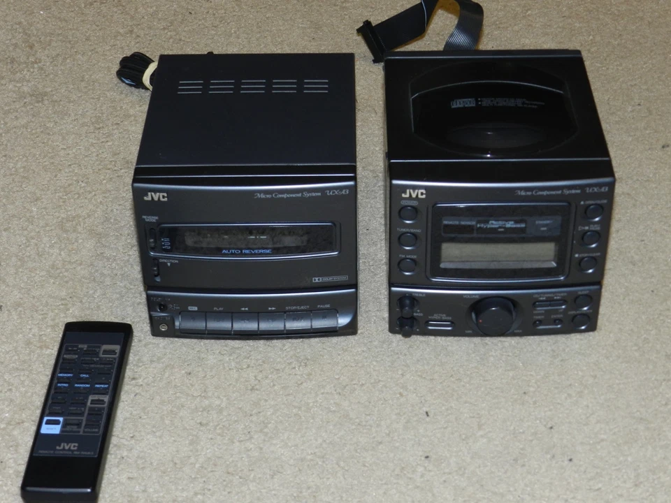 JVC UX-A3 Micro Sistema Reproductor de CD Reproductor de Cinta de Cassette **REPARADO** FUNCIONA Foto 1 de 2