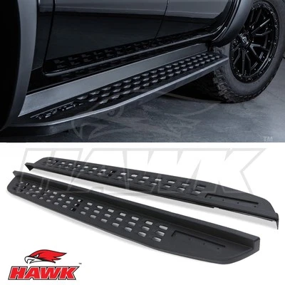 RAPTOR STYLE MATTE BLACK FIXED RUNNING BOARDS SIDE STEP FOR FORD RANGER T9 2023+
