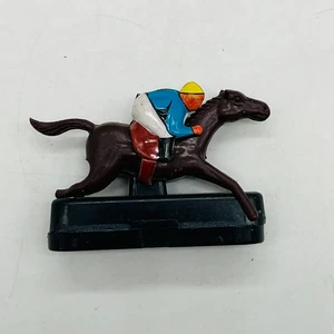 Shinsei Horse Racing Game Original Replacement Race Bay Brown Horse Jockey - Picture 1 of 3