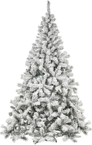 Albero Di Natale Artificiale Verde Innevato Modello Trivor Altezza 210 Cm, Abete - Foto 1 di 12