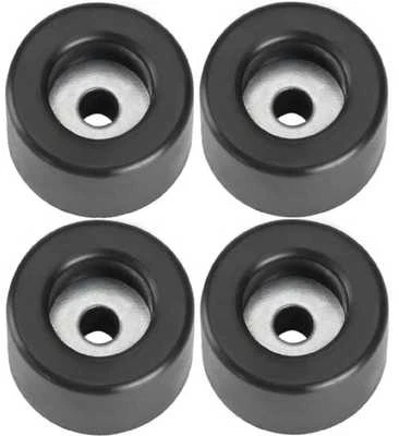 4 Gummifüße Ø 25 x 15 mm Stahleinlage Adam Hall 4904 Gerätefuß Möbelfüße Gummi