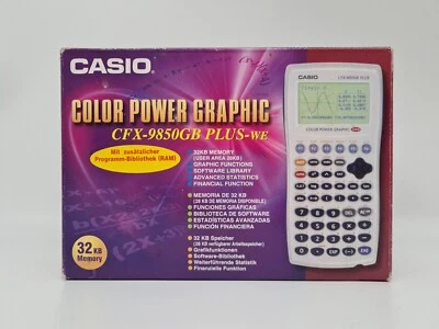Casio CFX-9850GB Plus Color Power Graphic Taschenrechner 32KB Memory OVP  - Bild 1 von 4