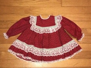 Vestido de Navidad Bryan Manga Larga Volantes Encaje 12 Meses De Colección - Imagen 1 de 6