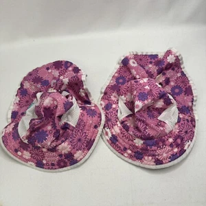 Set Of 2 Sunday Afternoons Kids Small Play Sun Protection Hat Pink Daisy - Twins - Picture 1 of 10