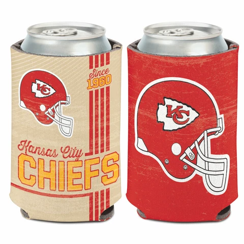 KANSAS CITY CHIEFS VINTAGE STYLE SOFT FOAM CAN BOTTLE COOZIE COOLER KOOZIE Cover