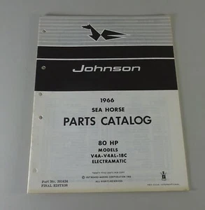 Catalogo Parti OMC Johnson Fuoribordo 80 CV Modelli Del 1966 - Bild 1 von 1