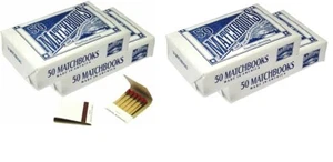 200 Plain White Match Matchbook Convenience Store Wholesale DD BEAN 4000 Matches - Picture 1 of 3