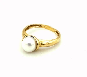 Magnificent Ring Gold 18 Gold - Pearl - 3,16 G - Picture 1 of 3