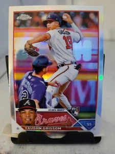 2023 Topps Chrom Vaughn Grissom Rookie Refraktor #48 RC Atlanta Braves - Bild 1 von 2