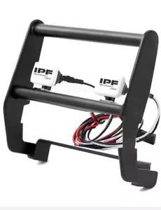Metal black Front Bumper w/2LED Light for 1/10 RC Traxxas TRX-4 Ford Bronco - Picture 1 of 9
