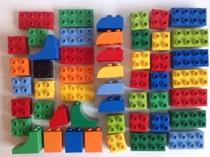 50 Lego Duplo Bricks Assorted Blocks and Colours in Good Clean Condition Duplo   - Picture 1 of 4