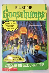 Goosebumps Attack of the Jack-O'-Lanterns FIRST EDITION Stine book Scholastic - Picture 1 of 14