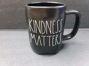 Rae Dunn Kindness Matters Black Coffee/Tea Mug - NEW - Picture 1 of 8
