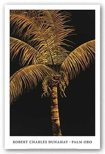 IMPRESIÓN ARTE POP PALM Oro por Robert Dunahay 21x31 - Imagen 1 de 1