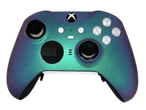 Custom Xbox Series X Elite Series 2 Controller - glänzend Chamäleon grün lila - Bild 1 von 9