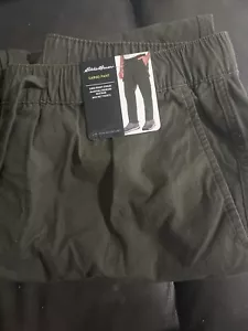 eddie bauer olive green cargo Pant Size -L - Picture 1 of 2