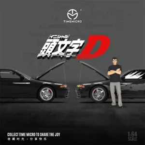 Time Micro 1:64 GTR R32 Initial D Modello di auto pressofusa nero - Foto 1 di 9