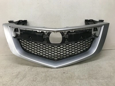PARAGOLPES DELANTERO 10-13 ACURA MDX REJILLA CROMADA PLATEADA CON MONTAJE DE MALLA, LOTE OEM3174 Foto 1 de 4