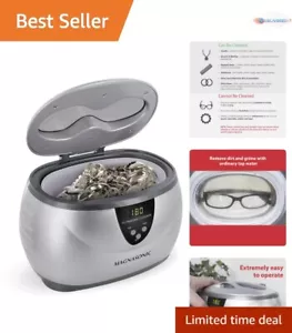 20oz Stainless Steel Ultrasonic Cleaner with Digital Display for Jewelry & More - Picture 1 of 11