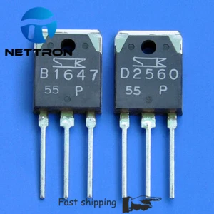 5 pares (10 piezas) 2SB1647 y 2SD2560 transistores Japón hundidos a-3P B1647 y D2560 - Imagen 1 de 1
