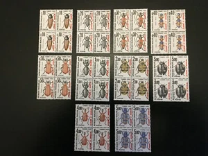 SPM 1986 Postage Dues - Insects set blocks of 4 MNH Yv82-91 (SPM274) - Picture 1 of 2