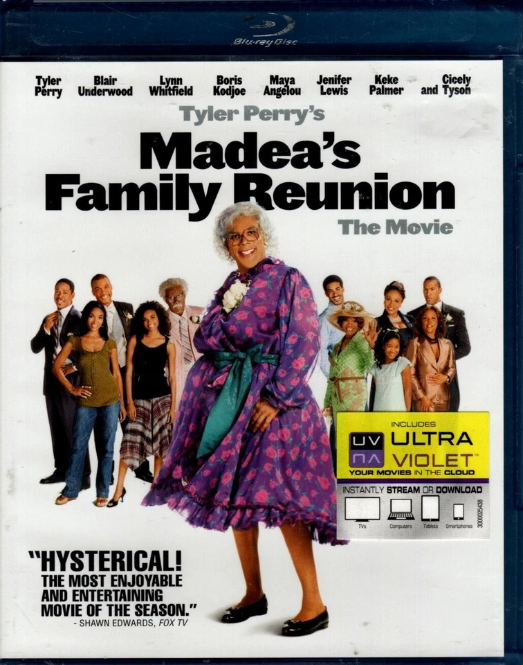 Tyler Perry's Madea's Family Reunion The Movie (Blu-ray + Digital Code, 2006)NEW - Image 1 of 1
