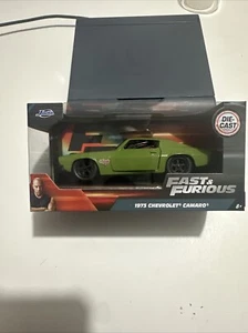 JADA 99521 FAST & FURIOUS 1973 CHEVROLET CAMARO 1/32 DIECAST GREEN - Picture 1 of 3