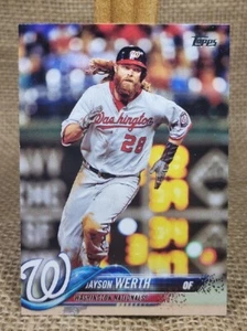 2018 Topps Series 1 Jayson Werth Baseball Card #28 Nationals FREE S&H A5 - Picture 1 of 2