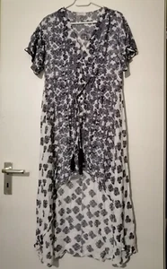Bellisimo Kleid vorne kurz hinten lang Maxikleid Gr.S 38 - 40 weiß A-Linie - Bild 1 von 5