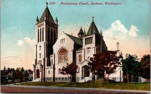 Cartolina Chiesa Presbiteriana Spokane Washington - Foto 1 di 2