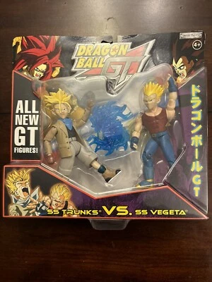 Dragon Ball GT Z SS Trunks vs SS Vegeta Jakks Pacific Nuevo Paquete de 2 Figura DBZ 2004 Foto 1 de 4