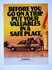 1987 Subaru Wagon Vintage Magazine Original Print Ad 8.5 x 11"